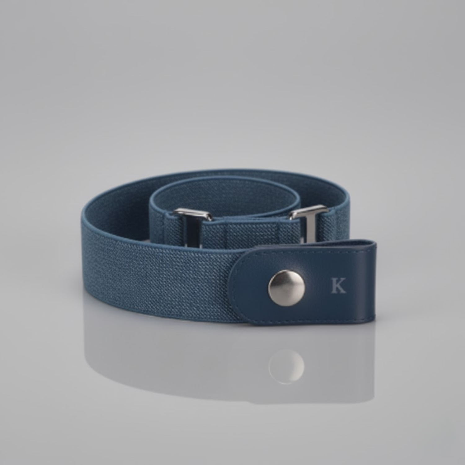 KESTON BUCKLE FREE BELT - DARK BLUE