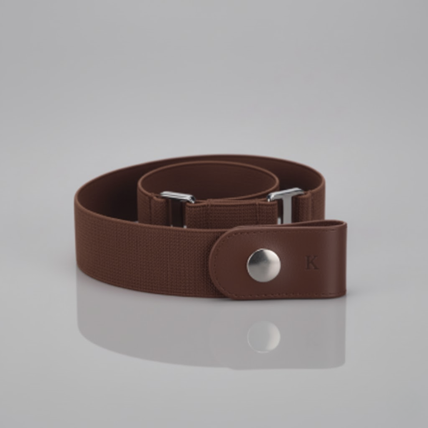 KESTON BUCKLE FREE BELT - COFFEE