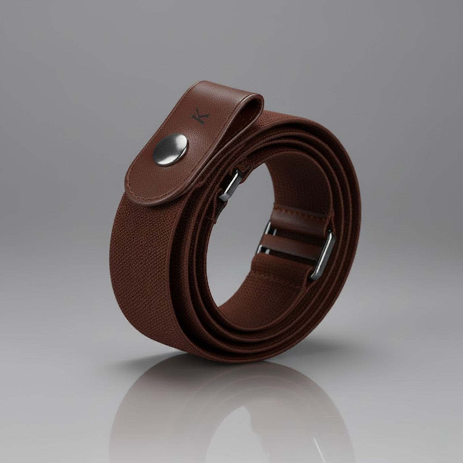KESTON BUCKLE FREE BELT - COFFEE