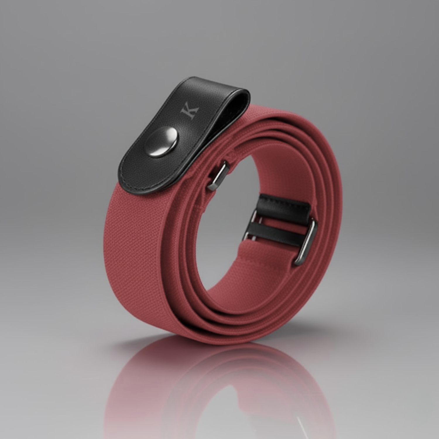 KESTON BUCKLE FREE BELT - RED