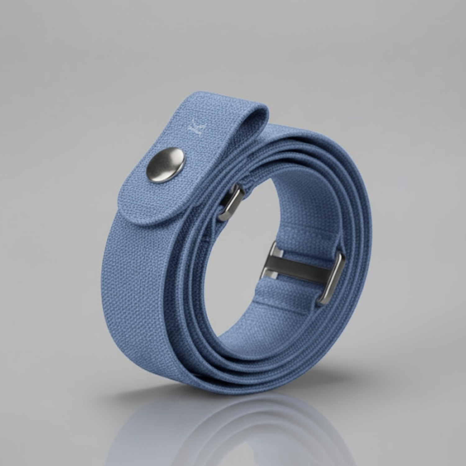 KESTON BUCKLE FREE BELT - LIGHT BLUE