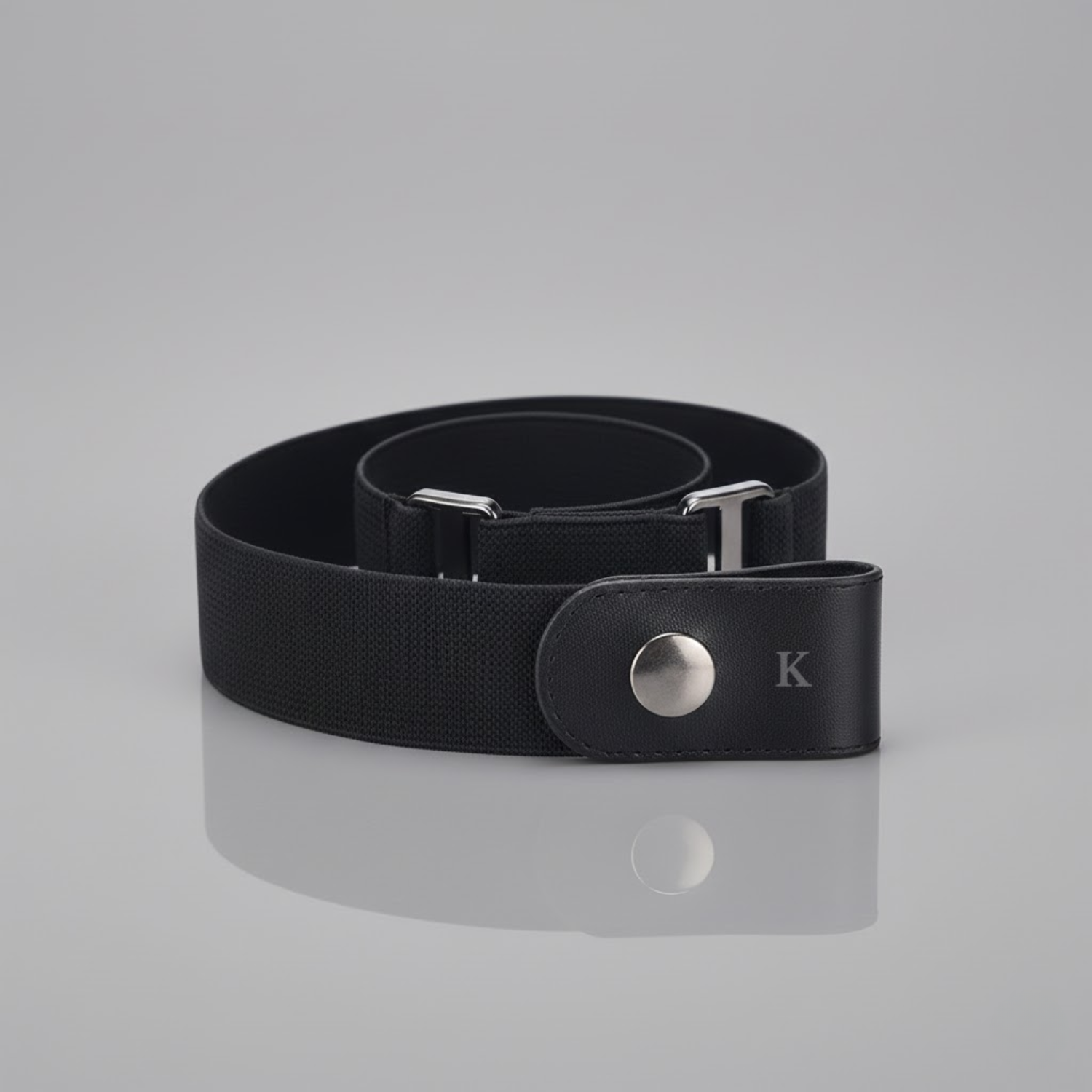 KESTON BUCKLE FREE BELT - BLACK