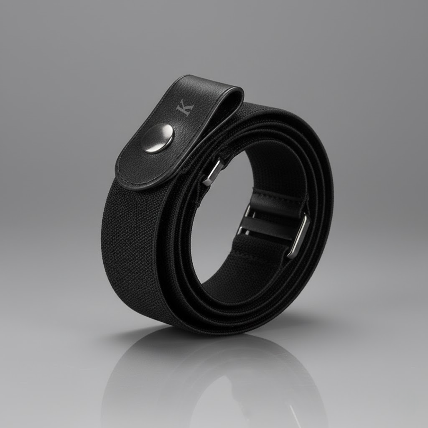 KESTON BUCKLE FREE BELT - BLACK